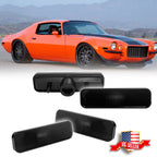 Set of 4 Smoked Side Marker Light Housings for Chevrolet Camaro (1970–1973)
