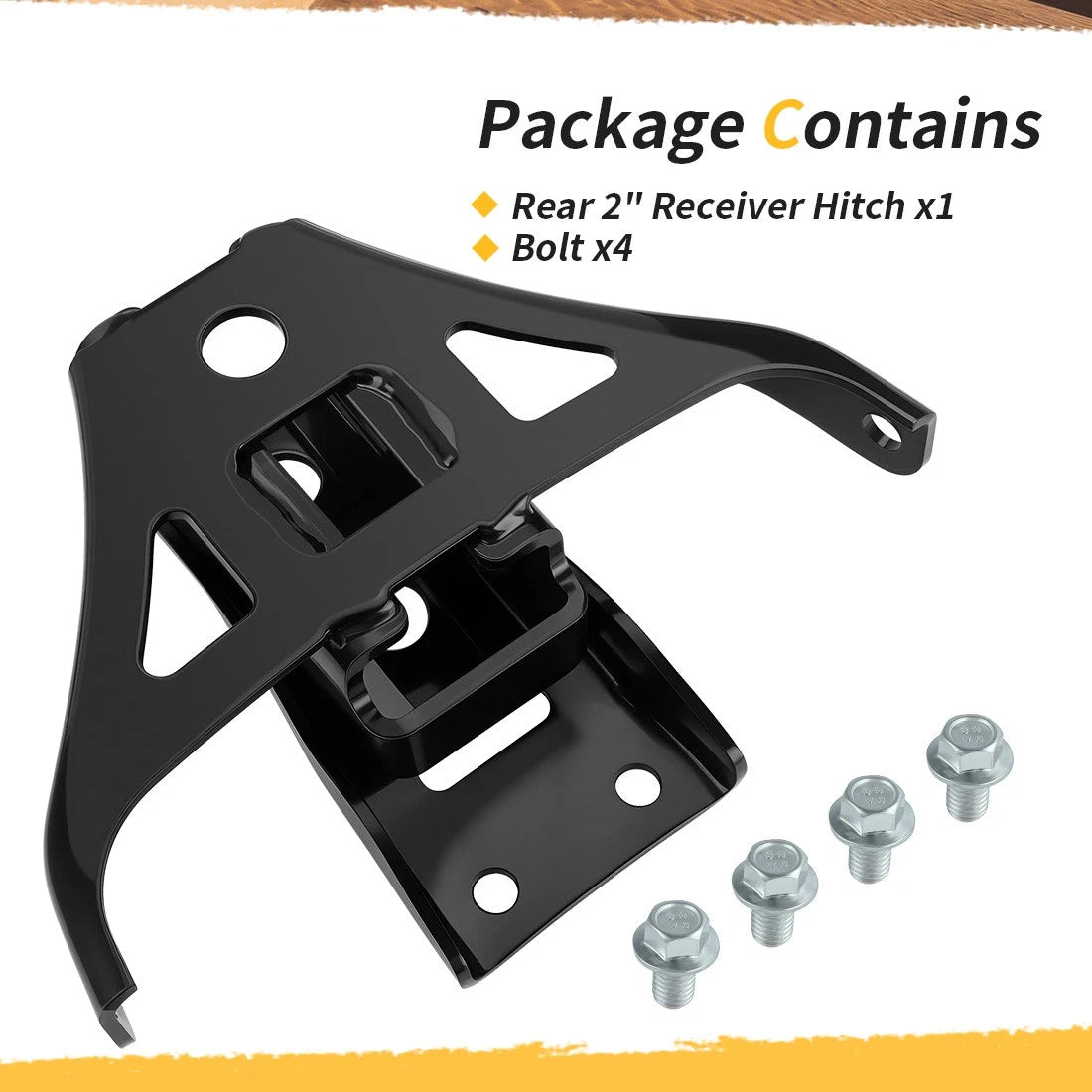 Rear 2" Receiver Hitch B16-F85H0-V0-00 for Yamaha Grizzly 700 (2016–2020)