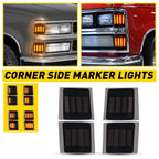 Corner Side Marker Lights for Chevy C/K 1500 2500 (1994–1998) - Smoked