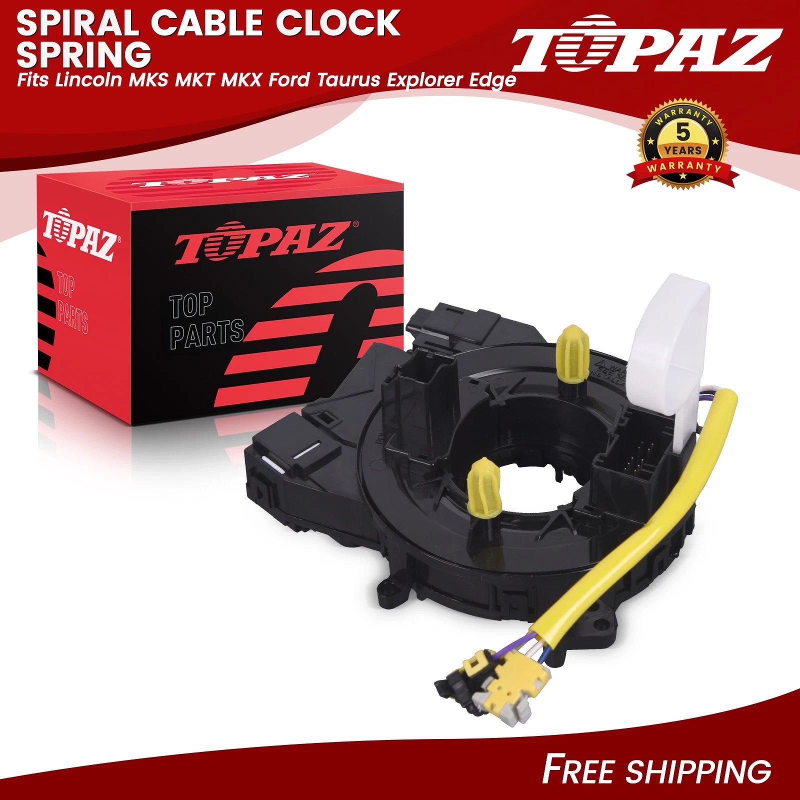 Spiral Cable Clock Spring for Lincoln MKS MKT MKX Ford Taurus Explorer Edge (2009–2019)