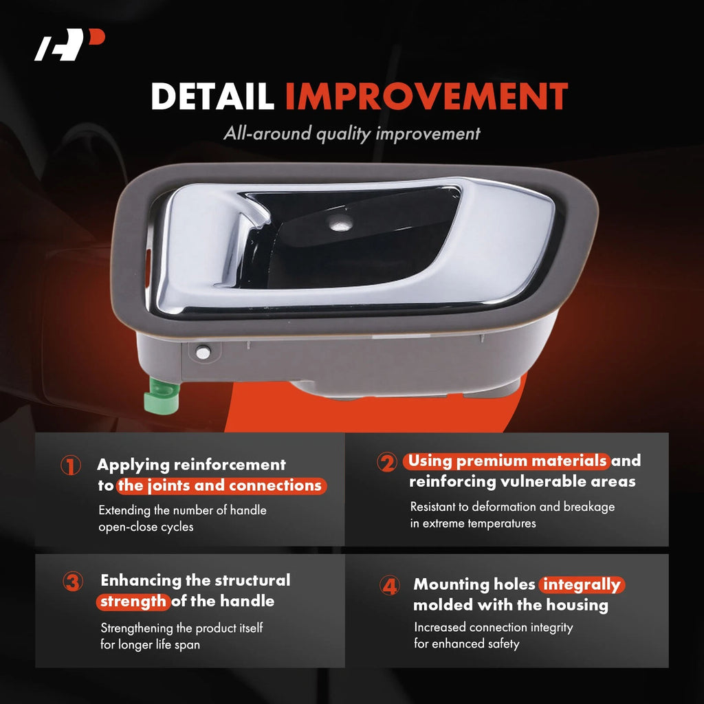 2X Rear Interior Door Handle for Honda Pilot (2003-2008)