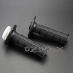 Set of 2 Black Hand Grips + Throttle Tube for 49cc 90cc Motorcycle Dirt Bike