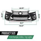 Front Bumper Full Kit for Lexus GS350 GS450 (2013–2015)