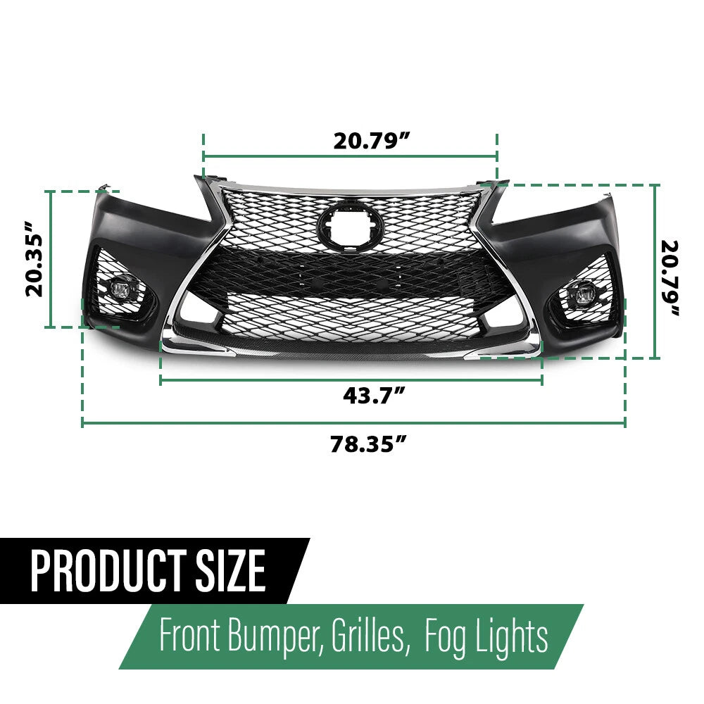 Front Bumper Full Kit for Lexus GS350 GS450 (2013–2015)