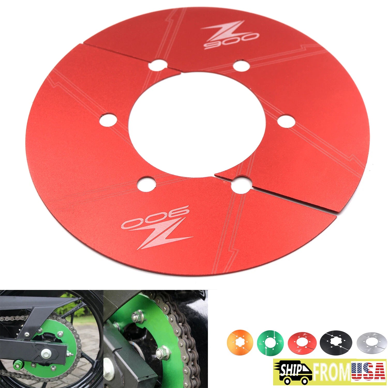 CNC Sprocket Chain Guard Cover Protector for Kawasaki Z900 (2017–2020)
