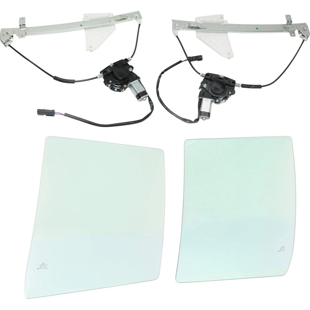 Set of 4 Door Glass Kit for Jeep Grand Cherokee (2001–2004)
