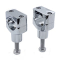 CNC Chrome Handlebar Riser Clamp for Harley Cruisers (1.25", 31.25mm)