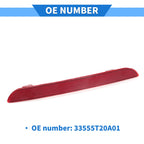 Rear Left Bumper Reflector No. 33555T20A01 for Honda Civic (2022–2023) Red