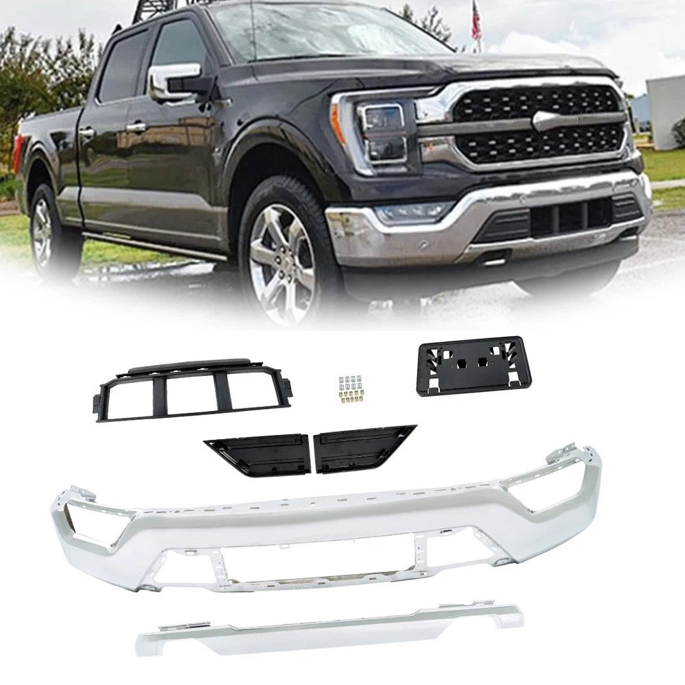 Set of 6 Chrome Front Bumpers for Ford F150 (2021–2023)