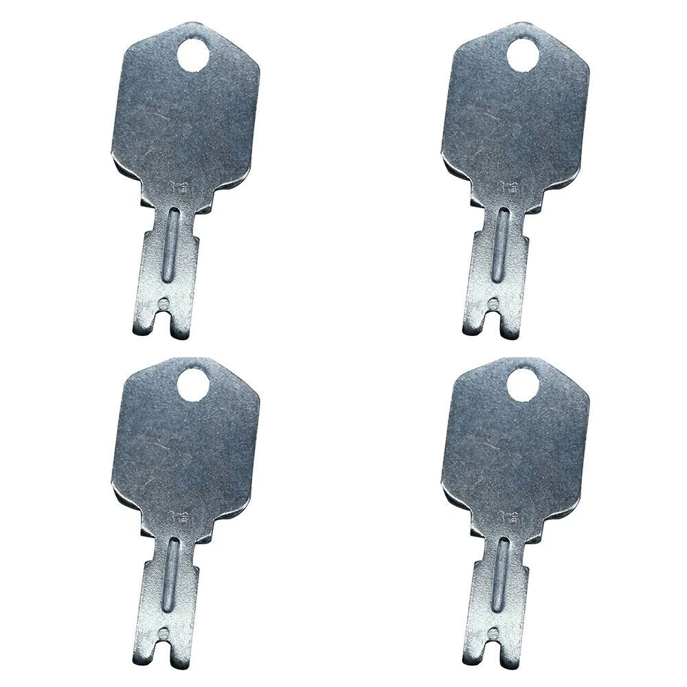 Set of 4 Forklift Keys for Clark Yale Hyster Komatsu Gradall Gehl Crown