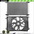 A/C Condenser and Cooling Fan Kit for Toyota RAV4 Hybrid (2019–2021)