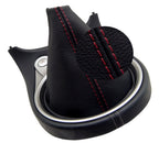 Leather Shift Boot Cover for Nissan 370Z (2008–2019) Red Stitch