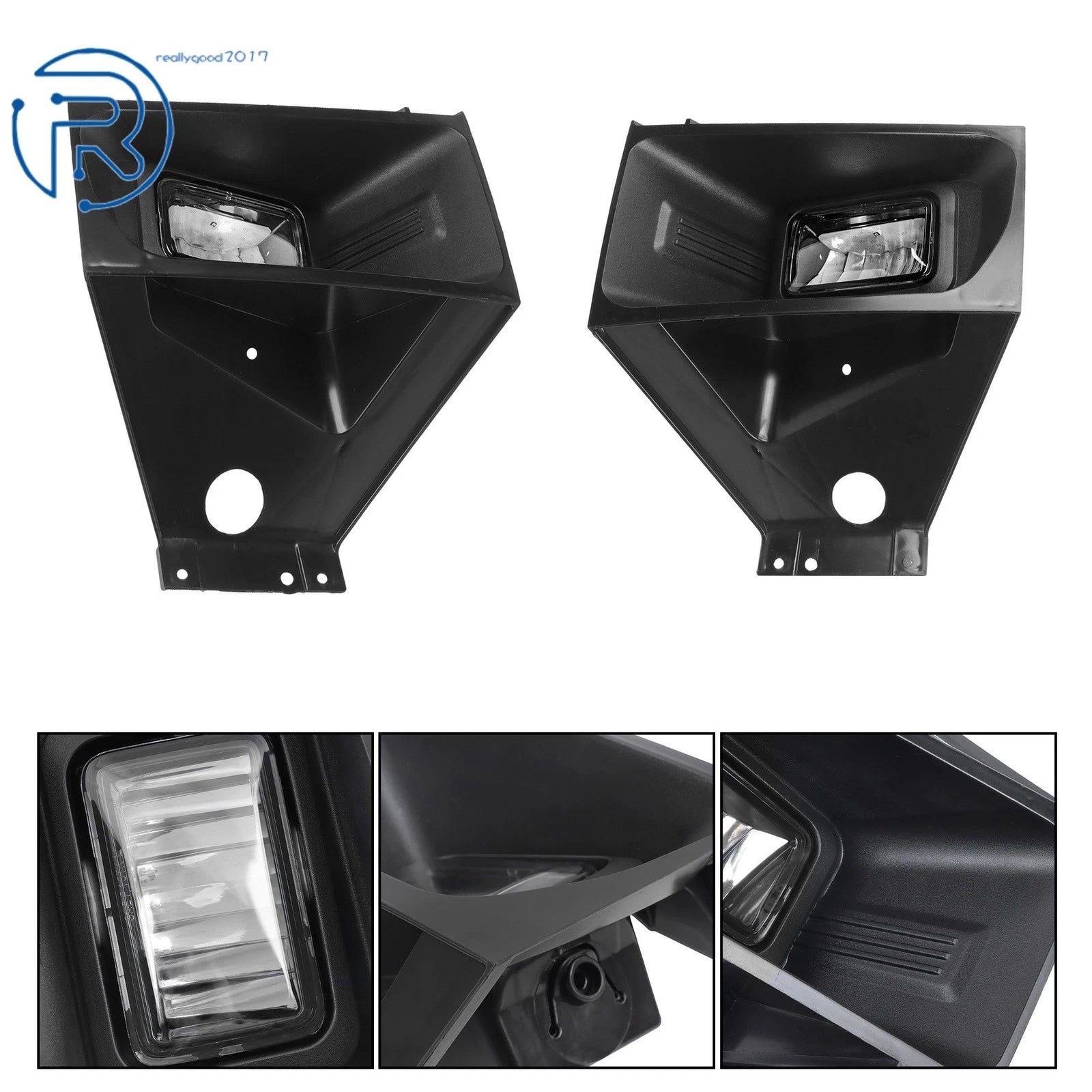 LED Fog Lights W/Wire Pair for Ford F-250 F-350 F-450 Super Duty (2017–2019)