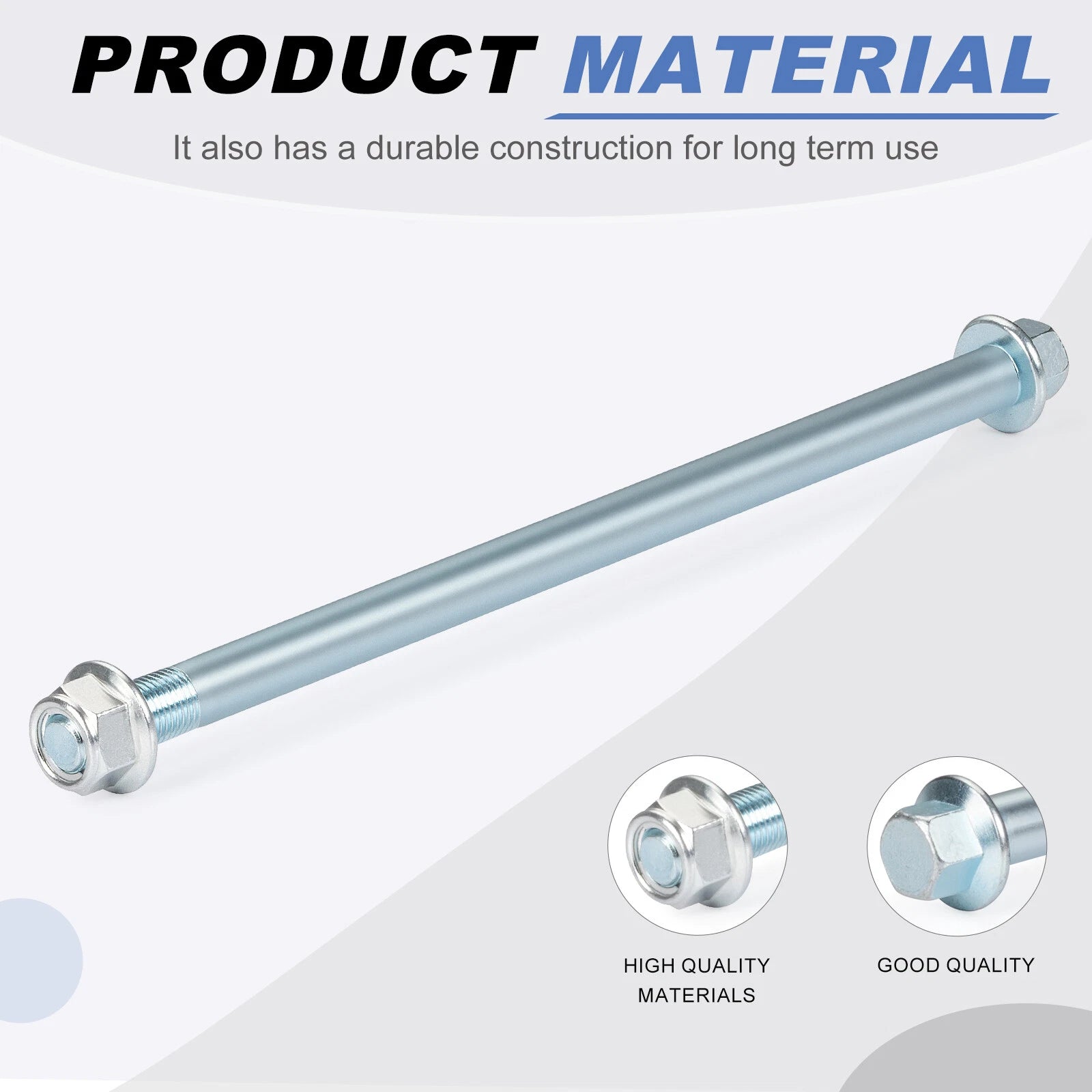 Rear Axle Bolt with Nut for Honda XR 80R 100R (1985–2003) & CRF 80F 100F (2004–2013)