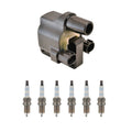 Hitachi COP Ignition Coil & Bosch 6 Nickel Spark Plugs Kit for 929 3.0 V6 (JE)