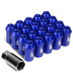20Pcs J2 7075-T6 Forged Aluminum Open-End Lug Nuts + Adapter for