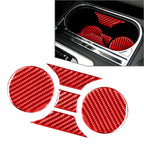 Carbon Fiber Cup Holder Panel Cover Trim for Toyota Tundra (2014-2021)