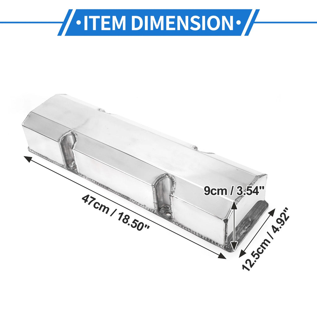Valve Cover for Chevy SBC (Silver Tone, W/ Bolts, Gaskets)