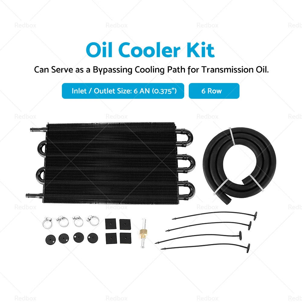 6 Row 6AN Engine Transmission Oil Cooler for Holden Gemini (1975–1985)
