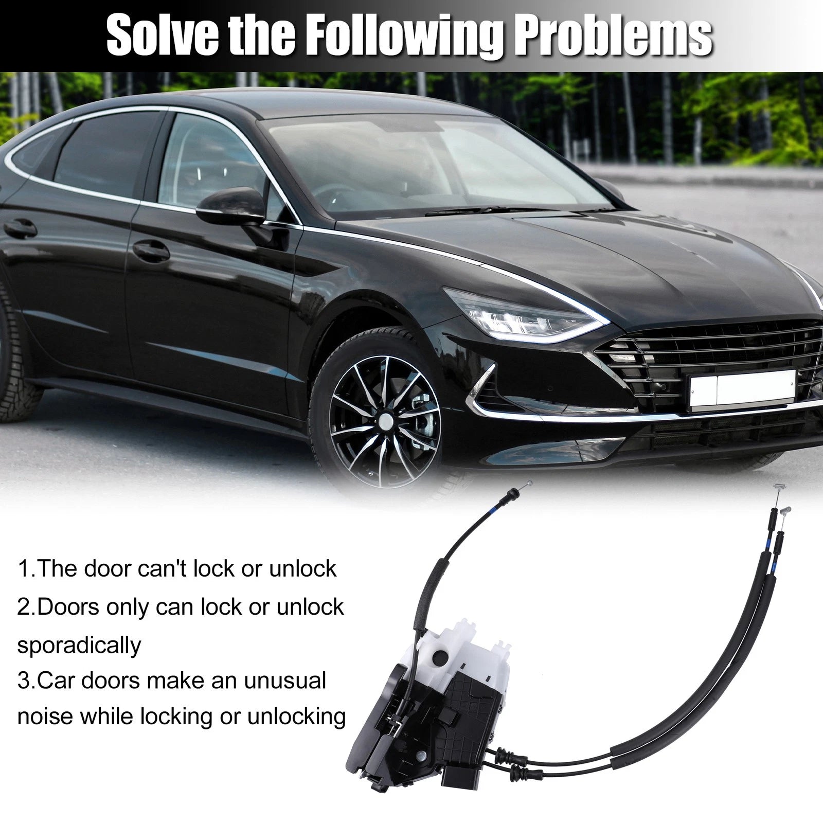 Rear Right Door Latch Lock Actuator for Hyundai Tucson (2016–2019) 81420-D3000