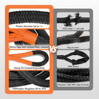 Energy Recovery Rope Tow Strap for Generic Heavy Duty (48000 lb) (1-30FT)
