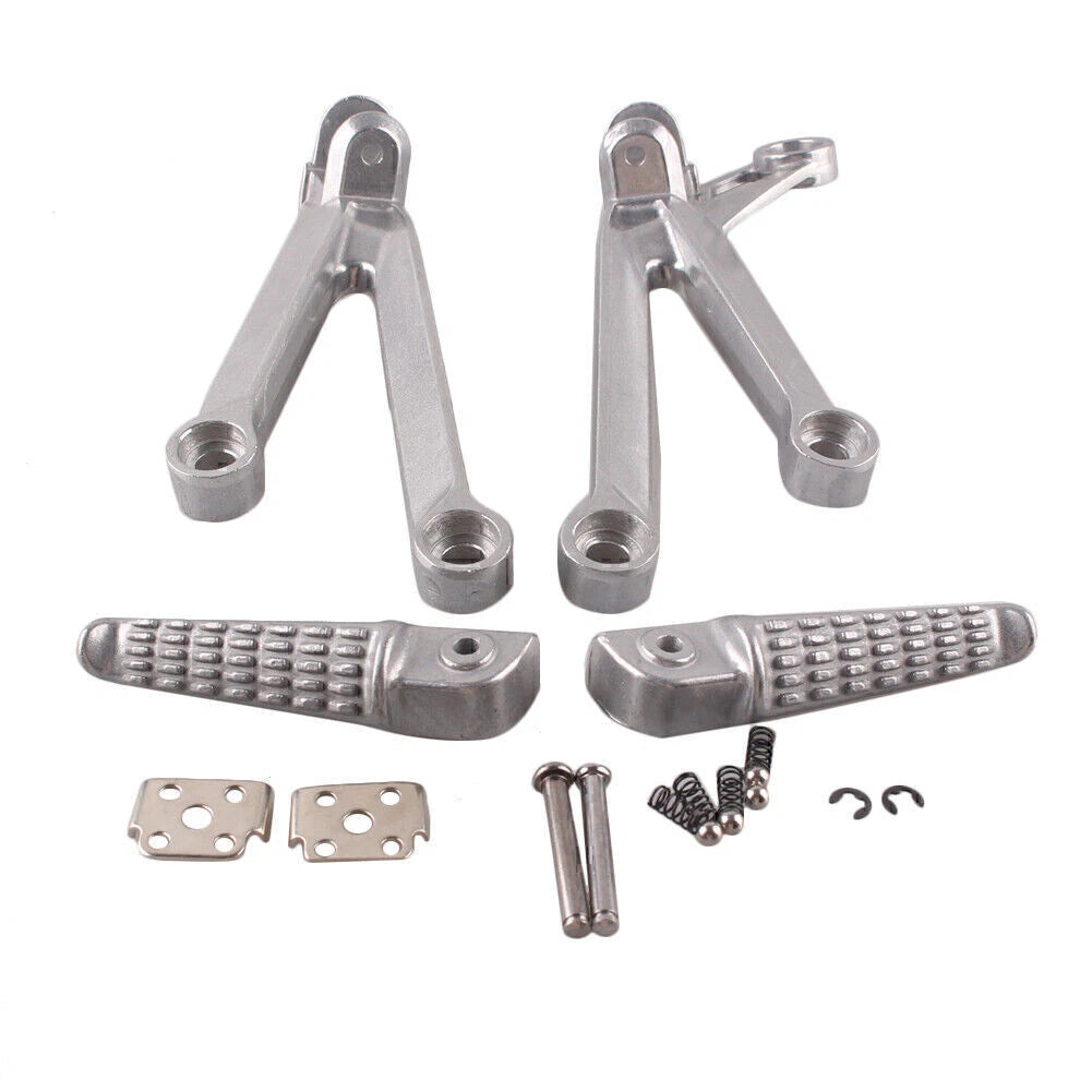 Passenger Rear Footpegs Footrests Brackets for Kawasaki Ninja ZX10R (2004–2005)