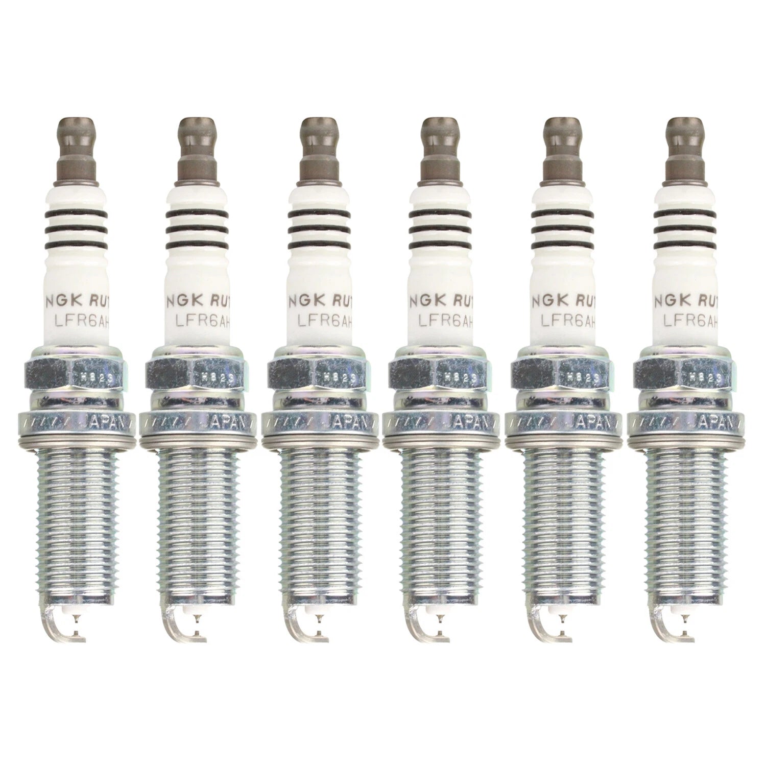 Set of 6 NGK Ruthenium HX Spark Plugs for Tacoma L6 H6 V6 (2016–2023)