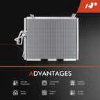 A/C Condenser with Bracket for Jeep Wrangler TJ (1997-1999)