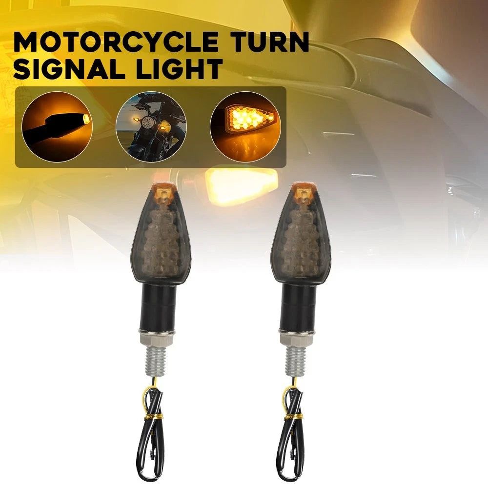 2X LED Turn Signals for Universal Mini Motorcycle (No Specific Years)