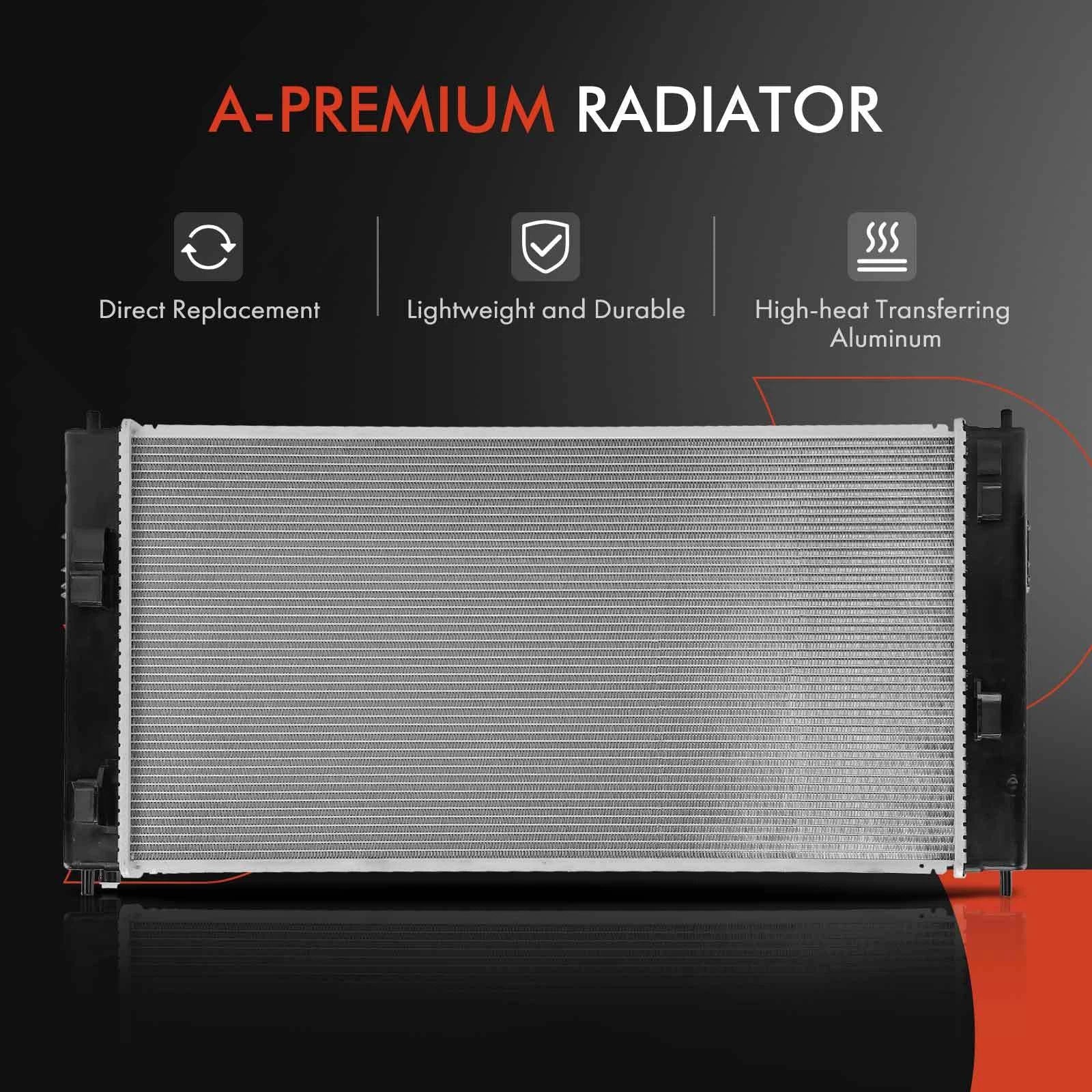 Radiator for Nissan Leaf (2011-2012) Aluminum Crossflow