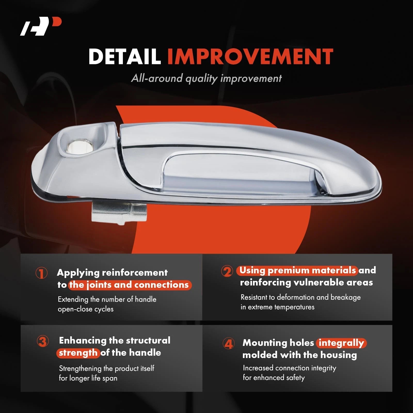 Front Left Exterior Door Handle for Jeep Grand Cherokee (1999–2004)