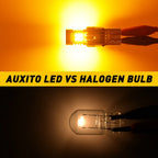 2X Amber LED Turn Signal Bulbs for AUXITO 7440 (Decoding)