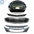 Front Bumper Cover & Grille for Chevy Malibu (2016–2018)