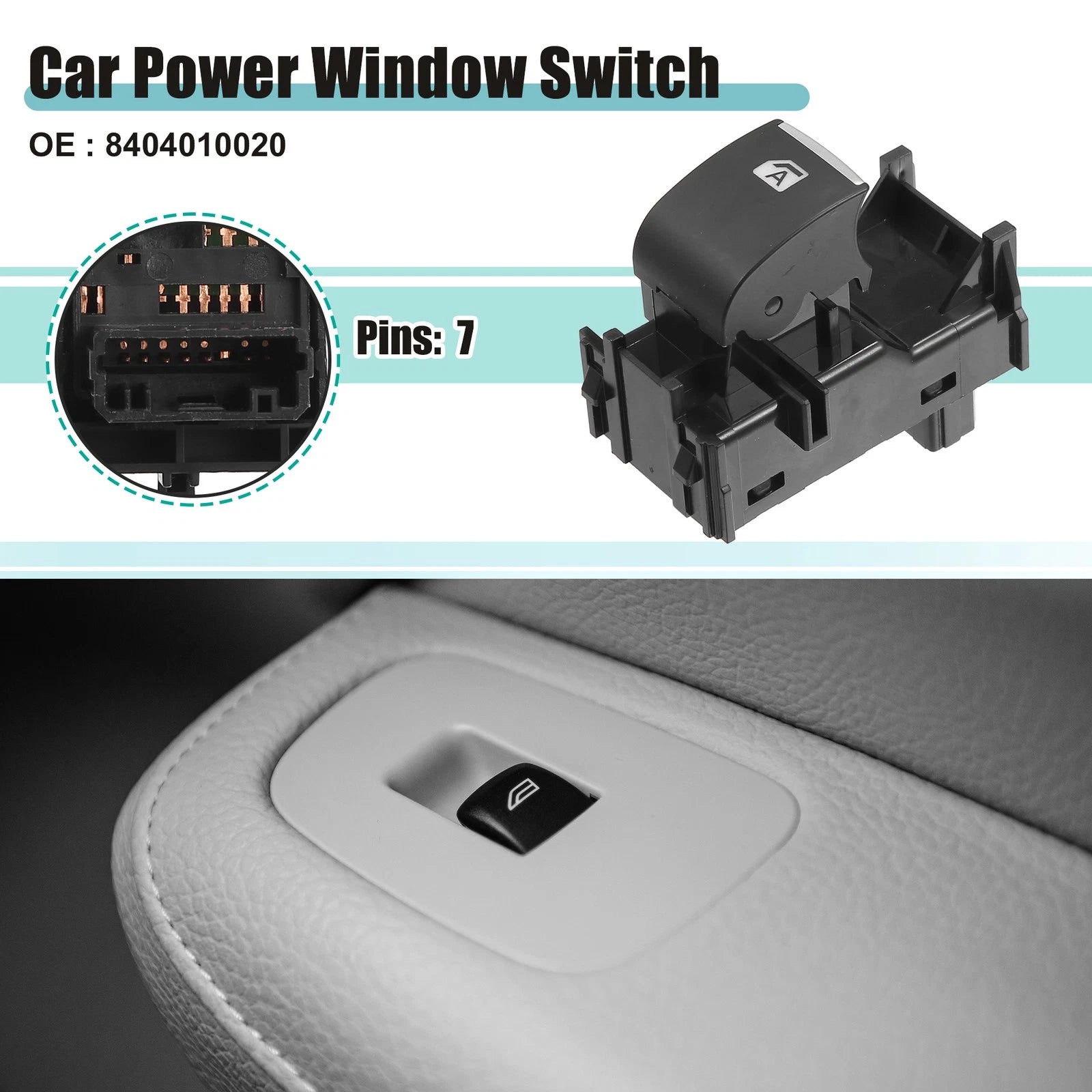 Passenger Side Power Window Switch 8404010020 for Toyota C-HR (2018–2021)