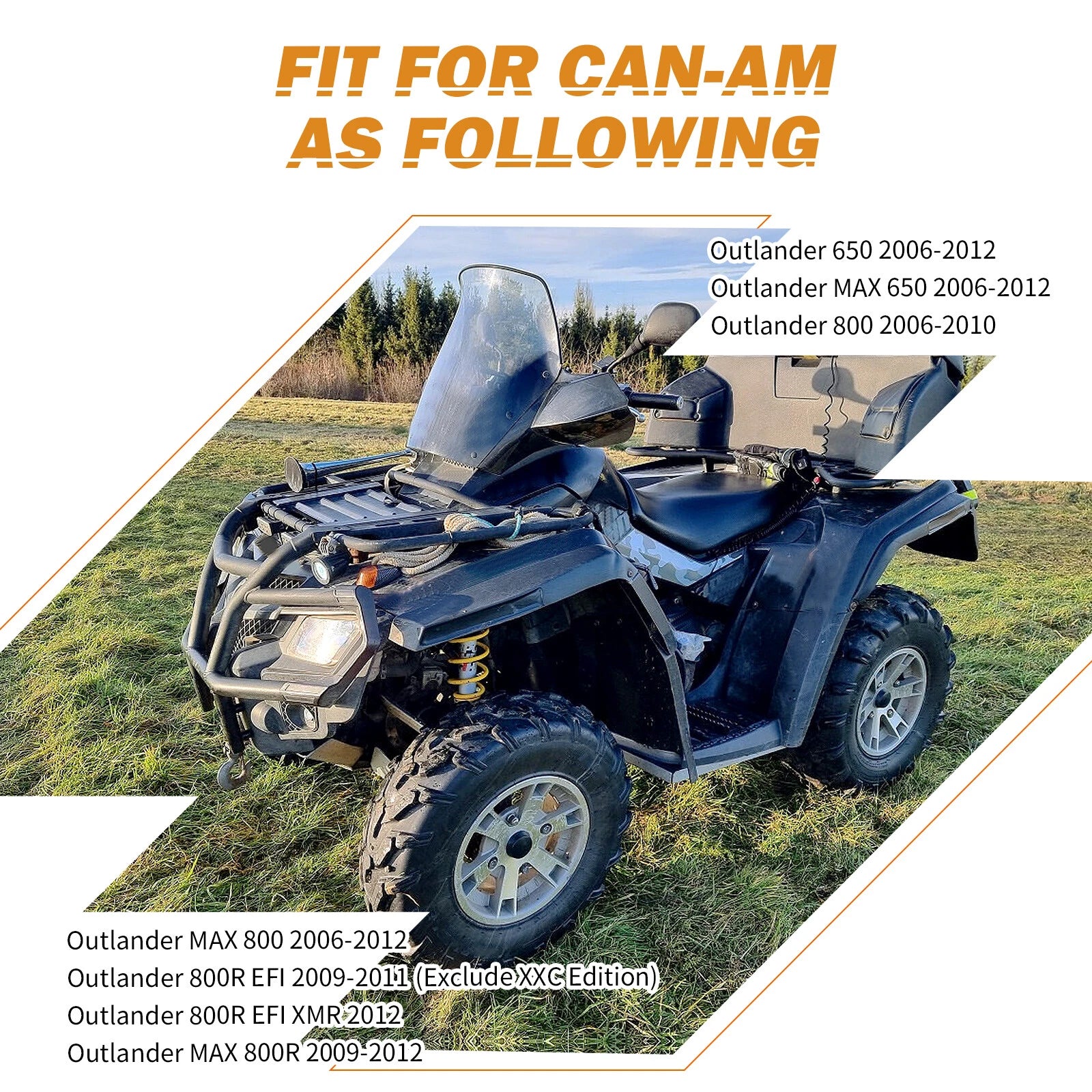 Upper & Lower Arm Ball Joint Kit for Can-Am Outlander 650 800 800R (2006–2012)