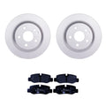 Set of 2 Hella Rear Rotors & Low-Met Disc Brake Pad Kit for Mercedes Metris (2016–2021)