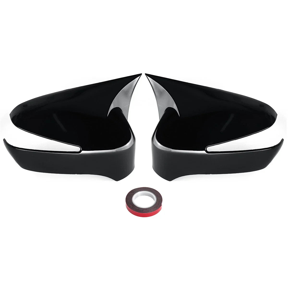 Gloss Black Mirror Cover Cap Trim for Honda Civic (2006–2012)