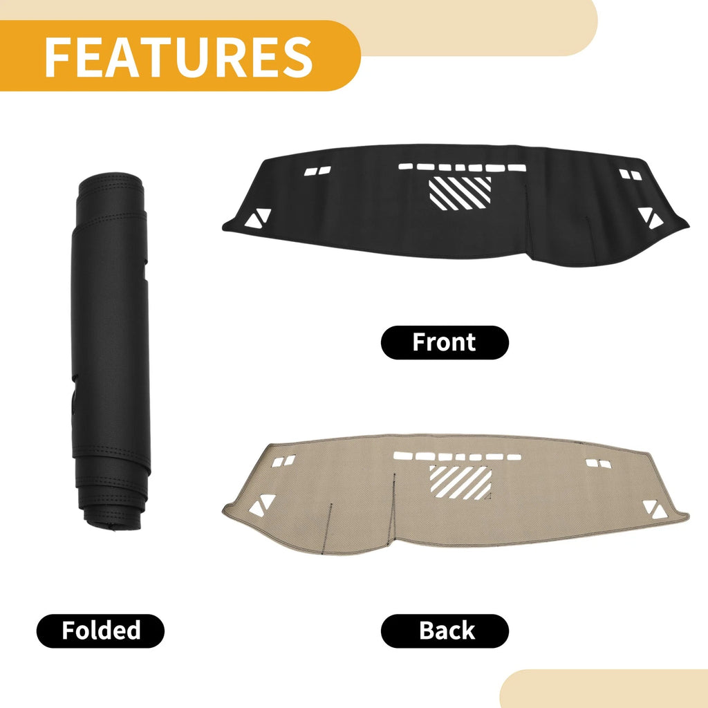 Dashboard Cover for BMW 5 Series (2007–2009) Black Anti-Slip