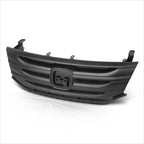 Front Upper Grille Assembly for Honda Odyssey (2011–2013) w/Badge Slot, Black Moulding
