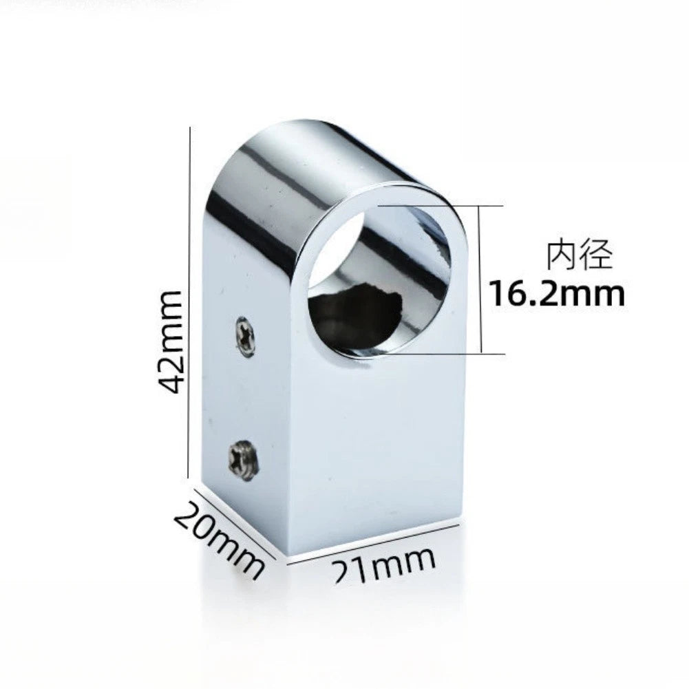 Clothes Hanging Rod Connector for Wardrobe 16mm Square Tube