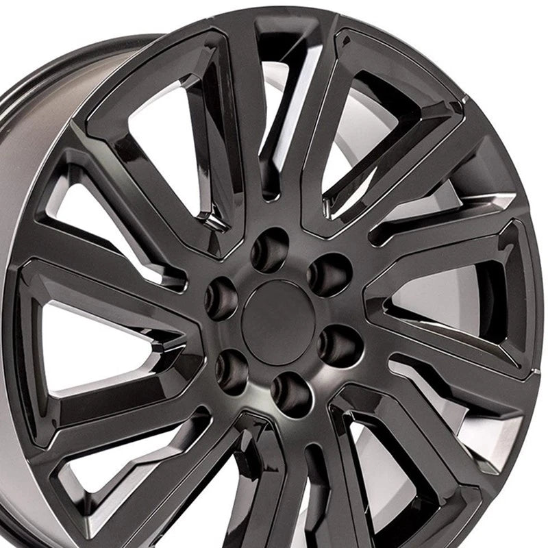 22 Inch Satin Black Wheel Replacement for 2003–2014 Chevy Express 1500