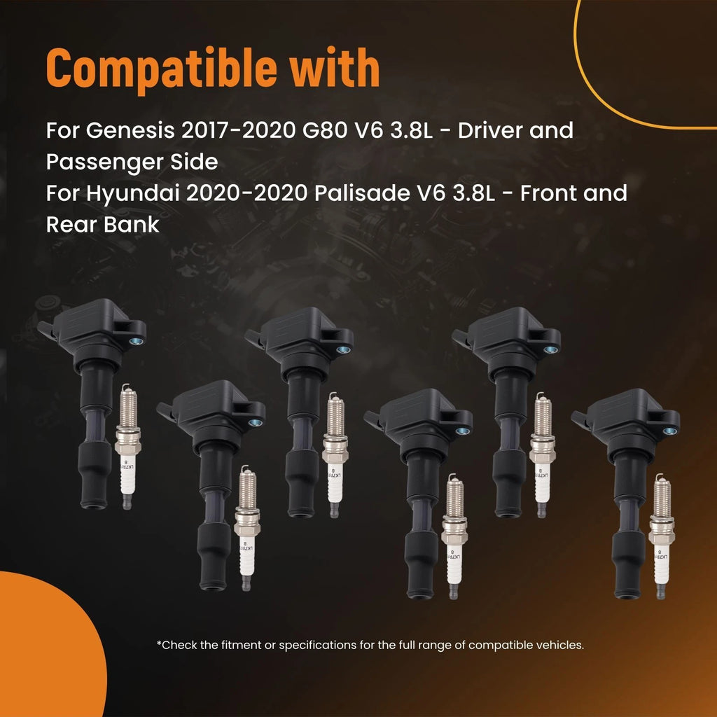 Ignition Coil and Iridium Spark Plug Set for Kia Sedona (2018–2020)