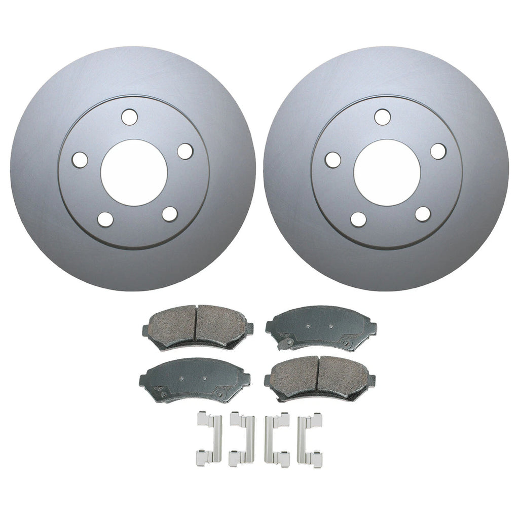 Front Brake Kit 278mm Rotors & Akebono Ceramic Pads for Buick Oldsmobile Pontiac