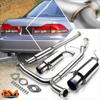 Dual 4.5" Burnt Tip Muffler Catback Exhaust System for Honda Accord V6 (1998–2002)