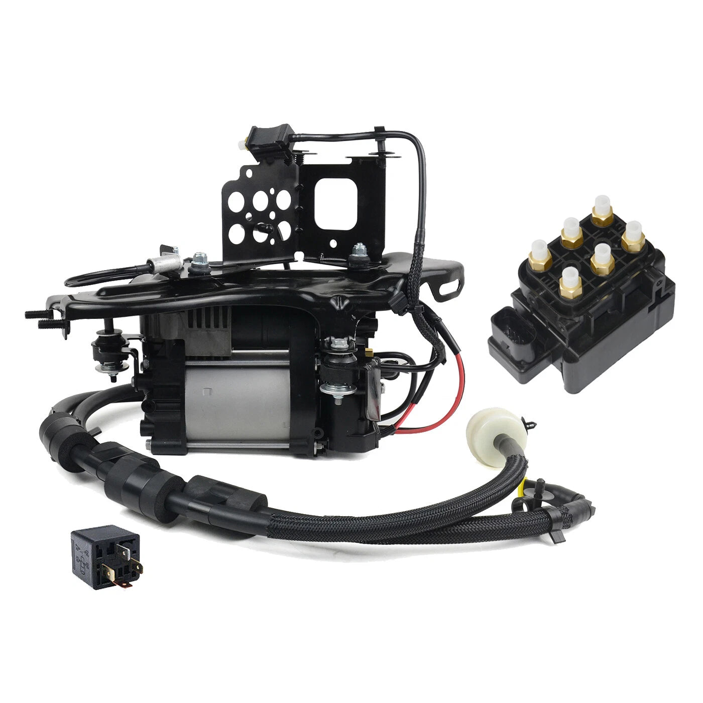 Air Suspension Compressor Pump & Valve Block for Jeep Grand Cherokee (2011-2018)
