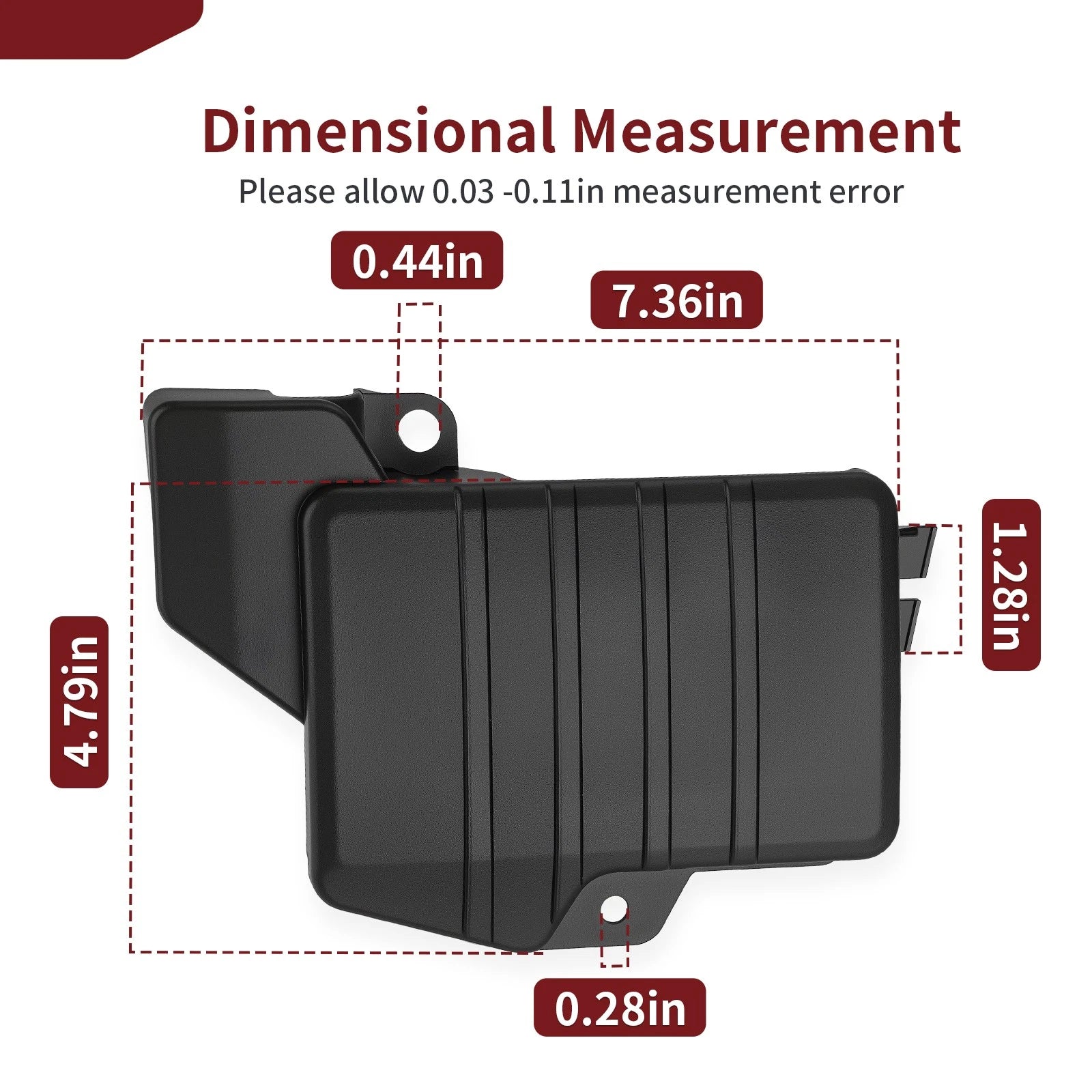 Battery Box Cover Lid for Yamaha TTR125E TTR125LE (2003–2007) 5HP-82129-01-00