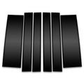 6pc Carbon Fiber Pillar Post Covers for 2009-2014 Volkswagen Routan