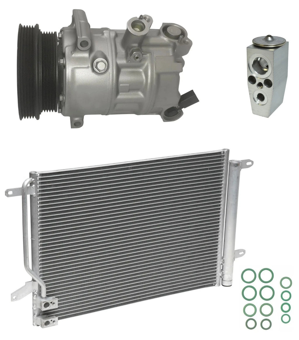 AC Compressor Kit W Condenser for Volkswagen Beetle 2.5L (2013–2019)