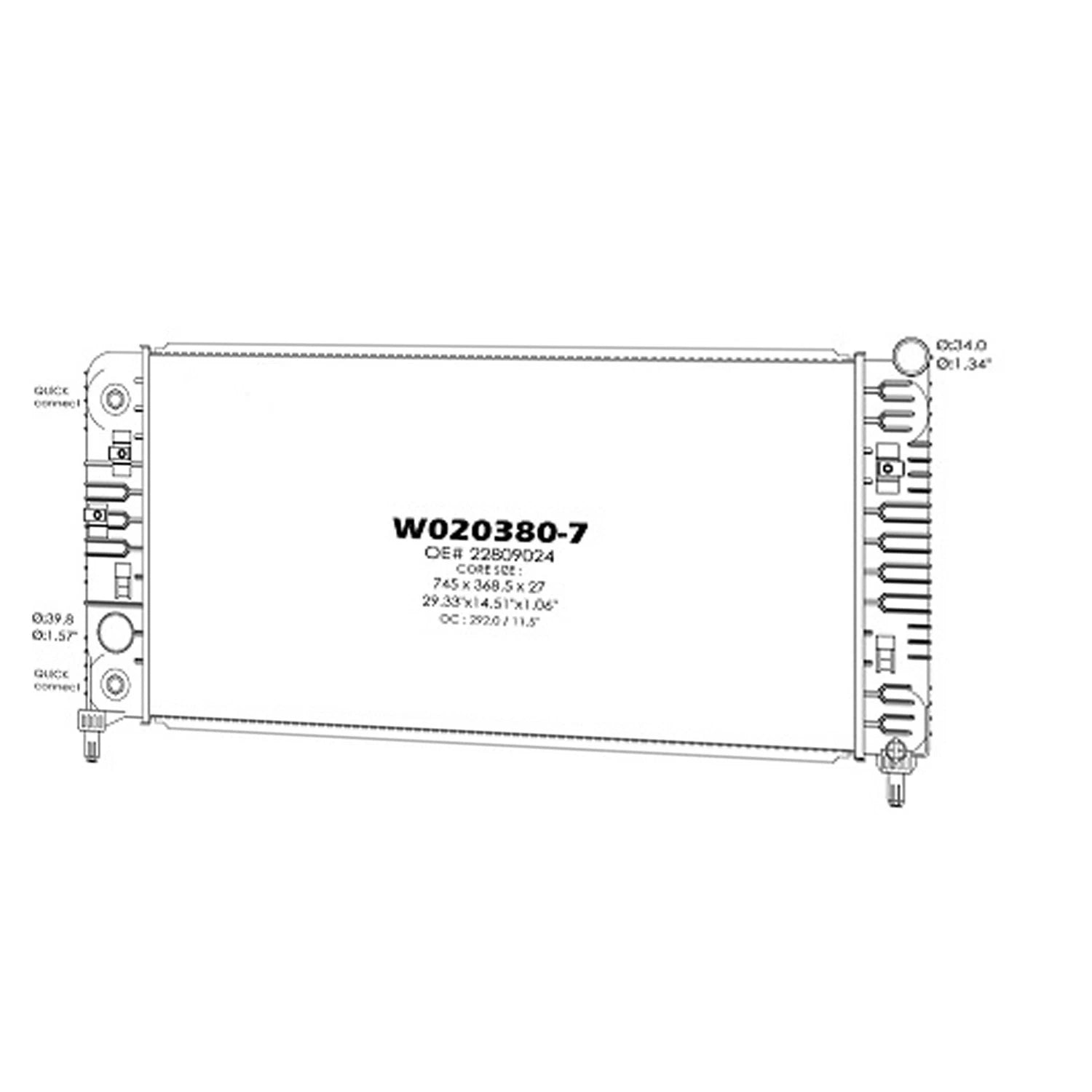 Replacement Plastic Aluminum Radiator for Toyota Hilux (2005–2015)