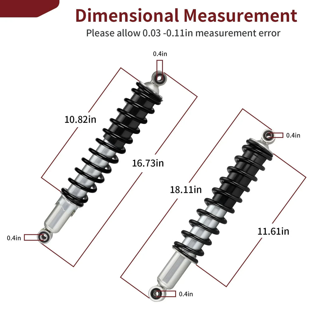 Front Rear Shocks Absorber for Honda Rancher 420 TRX420FM FE TE TM FPE FPM (2007–2013)